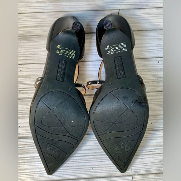 Christian Siriano for Payless Klassy Black Vegan Leather Pin Studded Heels S:9 - Picture 6 of 7